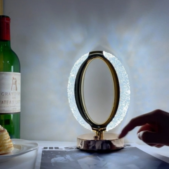 𝅺touch Control Crystal Table Lamp, 3 Color Changing Touch Contr… - Picture 8 of 12